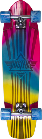 DUSTERS KEEN RETRO FADES CRUISER SKATEBOARD COMPLETE 31" BLU/PINK