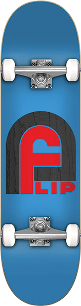 FLIP GATE LOGO SKATEBOARD COMPLETE 7.87 BLUE