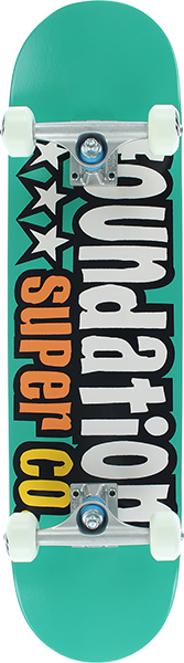 FOUNDATION 3 STAR SKATEBOARD COMPLETE 7.88 TEAL