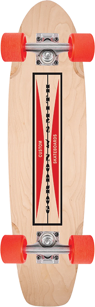 G&S SQUARE TAIL SKATEBOARD COMPLETE 7.37x29 NATURAL