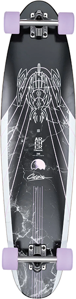 GLOBE ARCHER CLASSIC SKATEBOARD COMPLETE 9.75X38.5 BAMBOO/PURPLE