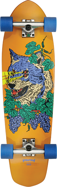 GLOBE BIG BLAZER SKATEBOARD COMPLETE-9.25x32 LAZER WOLF