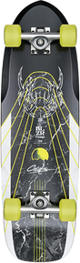 GLOBE BLAZER FUEGO 29" SKATEBOARD COMPLETE-8.75x29.5 BAMBOO GRN