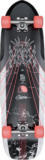 GLOBE BLAZER FUEGO 32" SKATEBOARD COMPLETE-9X32.5 BAMBOO RED