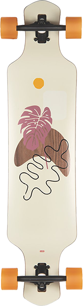 GLOBE GEMINON 40 ROCK SKATEBOARD COMPLETE 9.25x40 WALNUT/MONSTERA