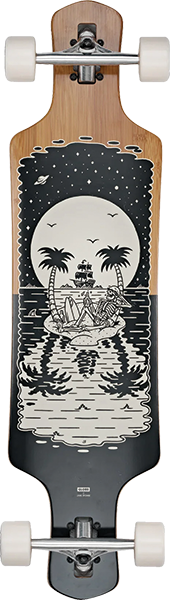 GLOBE GEMINON LB SKATEBOARD COMPLETE 10x37.5 REFLECTION