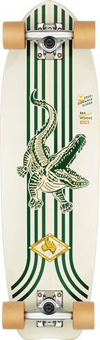 GLOBE SIDEWALK SLIDER SKATEBOARD COMPLETE 8.25X28.75 GREEN/CROC