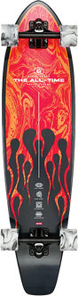 GLOBE THE ALL TIME SKATEBOARD COMPLETE-9x35.87 RED FLAMES