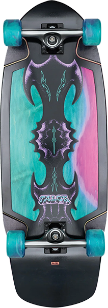 GLOBE TALON 30" SKATEBOARD COMPLETE-10.5x30 BLACK/BLUE/GREEN