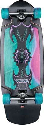 GLOBE TALON 30" SKATEBOARD COMPLETE-10.5x30 BLACK/BLUE/GREEN