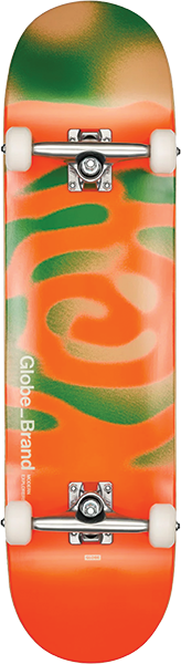 GLOBE G0 POND SKATEBOARD COMPLETE 8.25 ORANGE MOSS