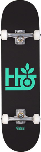 HABITAT POD SKATEBOARD COMPLETE 8.0 BLACK/TEAL
