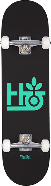 HABITAT POD SKATEBOARD COMPLETE 8.0 BLACK/TEAL