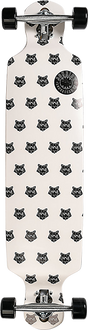JOYRIDE TIGER PATTERN DT SKATEBOARD COMPLETE 39 WHT/BLK