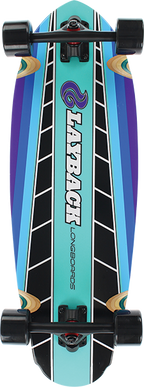 LAYBACK FAST TRACK CRUISER SKATEBOARD COMPLETE 9.75x30 BLU