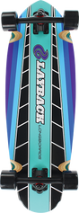 LAYBACK FAST TRACK CRUISER SKATEBOARD COMPLETE 9.75x30 BLU