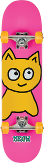 MEOW BIG CAT SKATEBOARD COMPLETE-7.25 PINK