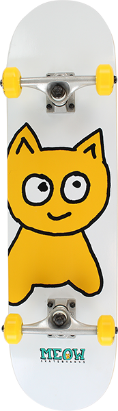 MEOW BIG CAT SKATEBOARD COMPLETE 8.0 WHITE