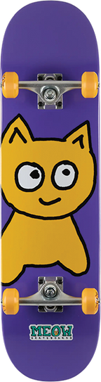 MEOW BIG CAT SKATEBOARD COMPLETE-8.25 PURPLE