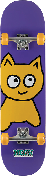MEOW BIG CAT SKATEBOARD COMPLETE-8.25 PURPLE