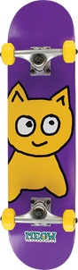 MEOW BIG CAT SOFT TOP SKATEBOARD COMPLETE 7.5 PURPLE