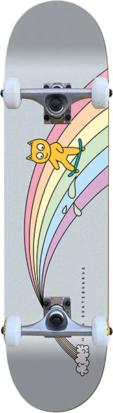 MEOW OVER THE RAINBOW SKATEBOARD COMPLETE-7.75 FADE