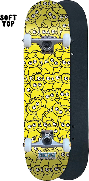 MEOW STICKER PILE SOFT TOP COMP-6.75 CMYK YELLOW