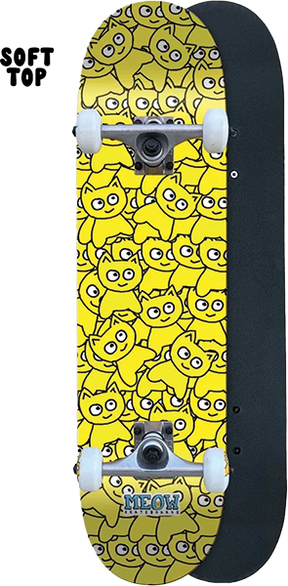 MEOW STICKER PILE SOFT TOP COMP-6.75 CMYK YELLOW