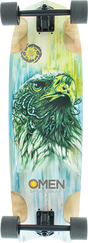 OMEN ROSWELL EAGLE RAT ROD SKATEBOARD COMPLETE 9.7x32.5