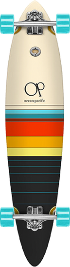 OP SWELL PINTAIL SKATEBOARD COMPLETE 8.75x40 OFF-WHT/BLK DAWN