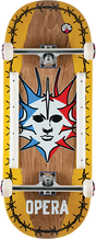 OPERA FATTIES TORN SPIKE SKATEBOARD COMPLETE 12X32.4 BRN YEL