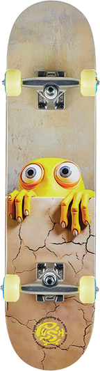PUSH PEEK OVER SKATEBOARD COMPLETE-7.0 YELLOW