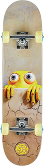 PUSH PEEK OVER SKATEBOARD COMPLETE-7.0 YELLOW