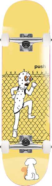 PUSH SPOT CHECK FP SKATEBOARD COMPLETE-8.25 YEL