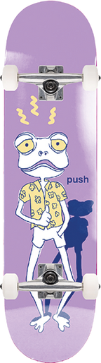 PUSH FROGGY SKETCH FP SOFT TOP SKATEBOARD COMPLETE-6.75 PUR
