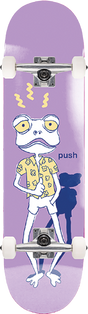 PUSH FROGGY SKETCH FP SOFT TOP SKATEBOARD COMPLETE-6.75 PUR