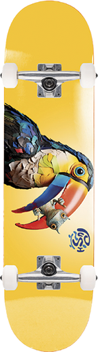 PUSH TOUCAN FP SOFT TOP SKATEBOARD COMPLETE-7.25 GOLDEN