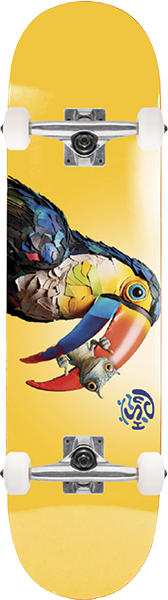 PUSH TOUCAN FP SOFT TOP SKATEBOARD COMPLETE-7.25 GOLDEN