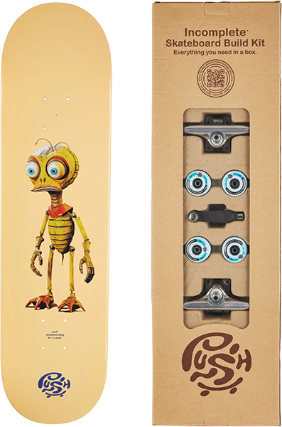 PUSH BEE ZOMBIE (IN SKATEBOARD COMPLETE) 8.25 PEACH