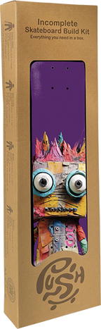 PUSH BIG RAG DOLL (IN-SKATEBOARD COMPLETE)-7.5 PURPLE