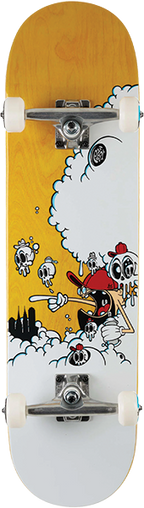 PUSH BOBERG CLOUDS FP SKATEBOARD COMPLETE-8.25 YEL
