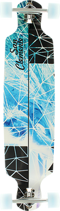 SAN CLEMENTE BROKEN GLASS DROP DOWN SKATEBOARD COMPLETE 9x39