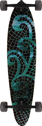 SAN CLEMENTE MOSAIC SEA PINTAIL SKATEBOARD COMPLETE 8x34"
