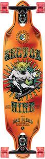 SECTOR 9 MINI FRACTAL 9ER ORG SKATEBOARD COMPLETE 8.75x34 sidewinder