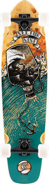 SECTOR 9 STRAND STORM SKATEBOARD COMPLETE 8.7X34