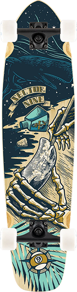 SECTOR 9 STRAND CAST AWAY SKATEBOARD COMPLETE 8.7X34