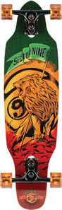 SECTOR 9 STRIKER MINI RASTA SKATEBOARD COMPLETE 8.75x33 sidewndr