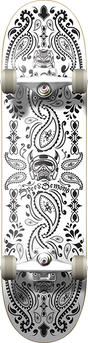 SPEED DEMONS BANDANA SKATEBOARD COMPLETE 8.0 BLK/WHT