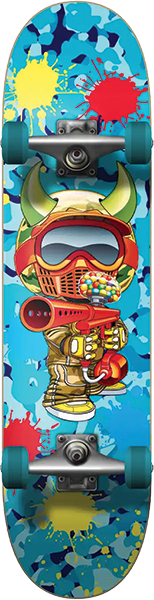 SPEED DEMONS DEMONS PAINTBALLER SKATEBOARD COMPLETE-8.0 BLUE CAMO