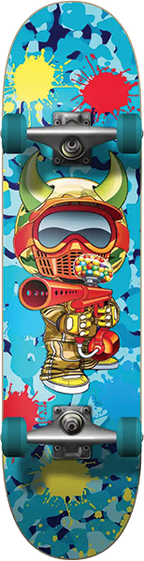 SPEED DEMONS DEMONS PAINTBALLER SKATEBOARD COMPLETE-8.0 BLUE CAMO